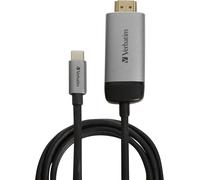 KALANKA-VERBATIM 49144 Adaptateur USB-C vers HDMI 4K avec Câble de 1,5 m \u2013 USB 3.1/HDMI Métallique