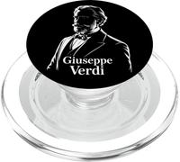Kalanka-Verdi Portrait Compositeur Silhouette Musique Classique Opéra Popsockets Popgrip Pour Magsafe