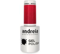 Kalanka-Vernis Gel Semi-Permanent Pour Lampe Uv/Led - Vernis ¿¿ Ongles Couleur Intense Tenue 4 Semaines Pour French Manucure - Couleur 256 Rouge M¿¿Tallis¿¿ - Nuances De M¿¿Tallique Rose Et Rouge - 10