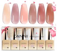 Kalanka-Vernis ¿¿ Ongles Gel Semi Permanent 6 Couleur Uv Nail Polish Nude Rose Violet Marron Semi-Permanent Valentinstag F¿¹R Manik¿¹Re Nageldesign 9ml
