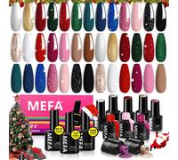 Kalanka-Vernis Semi Permanent 23 Pcs, 20 Couleur Vernis Gel Uv Semi Permanent Avec Top Coat, Base Coat, Matte Top Coat, Soak Off Uv Led Vernis ¿¿ Ongles Pour Gel Ongle Manucure Nail Art