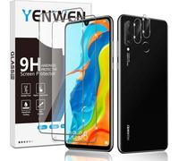 KALANKA-Verre Trempé pour Huawei P30 Lite Protection Ecran, 2 Pièces Protection écran Film et 2 Pièces Caméra Arrière Protecteur, Anti Rayures, Dureté 9H Glass, Sans Bulles