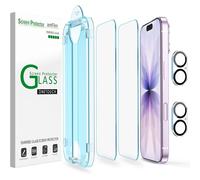 KALANKA-Verre Trempé pour iPhone 17 6.3"", OneTouch 2 Pièces Protection D'écran avec Protecteurs d'objectif de Caméra, étui Compatible