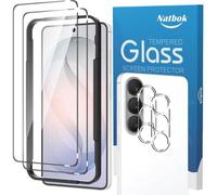 KALANKA-Verre Trempé pour Samsung Galaxy S26 5G, 2+2 Pièces Protection d'écran avec Caméra Arrière Protecteur Sans Bulles pour Samsung S26 5G, Outil D'alignement Facile