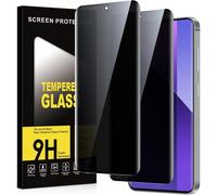 KALANKA-Verre Trempé pour Xiaomi Redmi Note 13 Pro Plus/Pro+ 5G Anti Espion 2 Pièces,Anti-Espion Film de Protection D'écran,Dureté 9H Anti-Rayures Sans Bulles Privacy Confidentialité Protecteur Vitre