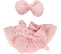 KALANKA-Vêtements de Poupée, Jupe Rose en Polyester avec N?ud Ensembles D'accessoires Élégants et Adorables pour Poupées d'une et Deux Générations