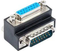 KALANKA-VGA mâle vers femelle (angle bas, adaptateur DB15 90 degrés 15 broches, convertisseur d'extension VGA vers VGA pour connecter divers appareils d'interface série