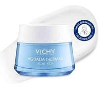 Kalanka-Vichy, Aqualia Thermal, Crème Riche Réhydratante, Peaux Sensibles, Hydratation 48h, 97% D'ingrédients D'origine Naturelle, Enrichie En Beurre De Karité, 50 Ml
