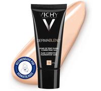 Kalanka-Vichy, Dermablend, Fond De Teint Fluide Correcteur, Longue Tenue 16h, Haute Couvrance, Adapté Aux Peaux Sensibles Normales À Sèches, Teinte : Opal 15, 30 Ml
