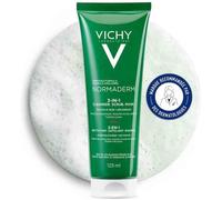 Kalanka-Vichy, Normaderm, Nettoyant Exfoliant Masque 3-En-1, Soin Visage Polyvalent Multi-Usage, Absorbe L'excès De Sébum Et Affine Le Grain De Peau, Peaux Grasses À Imperfections, 125 Ml