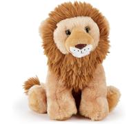 KALANKA-Vidal Le Jouet en Peluche Lion (22cm) Roi de la Jungle - Doux, Moelleux, 100% Recyclé - Ami Félin Royal