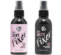 Kalanka-W7 The Fixer Duo - Spray Fixateur De Maquillage 2 Pièces - Finis Rosés Et Mats Pour Fixer Le Maquillage Professionnel