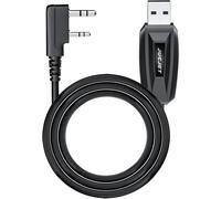 KALANKA-Walkie Talkie 2 Pin USB Programming Cable Compatible with Baofeng Series Radio UV-5R UV-5RE BF-88E BF-888S Compatible Computer System WinXP / Win7 / Win8 / Win10 (1 Piece)