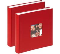 Kalanka-Walther Album Photo Design Rouge 30 X 30 Cm Avec Découpe De Couverture, Pack Double, Fun Fa-208-Rd