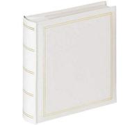 Kalanka-Walther Design Album Photo Blanc 200 Photos 10 X 15 Cm Memo Book Simili Cuir Avec Gaufrage, Monza Me-138-W