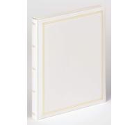 Kalanka-Walther Design Album Photo Blanc Album Autocollant Album Autocollant En Similicuir Avec Gaufrage, Monza Sk-124-W