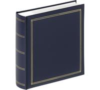 Kalanka-Walther Design Album Photo Bleu 200 Photos 10 X 15 Cm Mémo Insert Livre Simili Cuir Avec Gaufrage, Monza Me-138-L