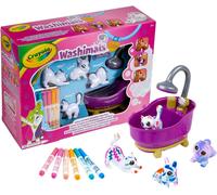 KALANKA-Washimals Pets - Kit Créatif de Coloriage, Feutres de Couleurs et Figurines à Colorier, Baignoire et Douche - Âge Conseillé: à Partir de 3 Ans