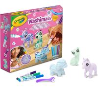 KALANKA-- Washimals Pets, Kit Recharge avec 3 Bébés Animaux aux Couleurs Pastel, 3 Feutres Lavables et Brosse, Jeux et Cadeau pour Enfants, à partir de 3 Ans, 74-7511