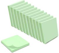Kalanka-Waytex 1200 Notes Autocollantes Repositionnables Couleur Vert Pastel 12 Blocs De 100 Feuilles 75 X 75 Mm