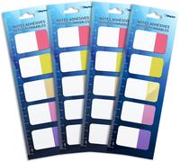 Kalanka-Waytex 400 Marque-Page Papier Autocollants Grand Format 5 Couleurs 4x 5 Blocs De 20 Feuillets Bicolores 42 X 25 Mm Adhésifs Repositionnables