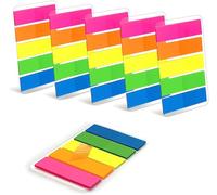 Kalanka-Waytex 750 Marque-Page Autocollants Plastifiés 6 Pochettes De 5 Mini Blocs De 25 Feuillets Couleurs Néon 45 X 12 Mm Adhésifs Repositionnables