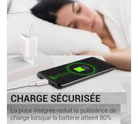 KALANKA-WAYTEX Pack de 3 Chargeurs Rapide 20W USB C, QC 3.0 + PD Puce IC Charge sécurisée et Protection Batterie, pour Smartphone, Tablette, Ordinateur Portable, iPhone, iPad, Samsung
