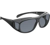 Kalanka-Wedo 27148599 Lunettes De Soleil À Enfiler Pour Automobilistes Et Porteurs De Lunettes, Verres Polarisants Selon La Norme Iso, Protection Uv À 100%, Housse De Lunettes Incluse, Noir