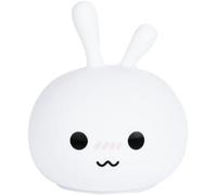 Kalanka-Wekids Lampe De Chevet Pour Enfant/Bébé - Veilleuse Lapin Nomade À Motifs Étoilés Sans Fil 3 Couleurs 3 Effets Réglable Led - Rechargeable - Blanc