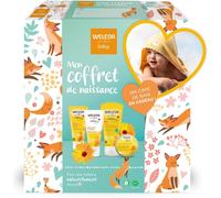 Kalanka-Weleda - Coffret Cadeau Naissance - Soin Douceur Bébé - Pour La Toilette Quotidienne - Nettoie & Protège - Natrue - 200 Ml + 75 Ml + 50 Ml + 25 G