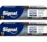 Kalanka-White Now - Dentifrice 3 En 1 - White Boost - Charbon Actif - Blancheur Longue Durée Anti-Tache - Action Micellaire Nettoyante - 96% D'ingrédients D'origine Naturelle - 2x75ml