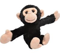 KALANKA-Wild Republic - 19562 - Huggers - Chimpanzé en Peluche avec Bracelet à Claquer - 20 cm
