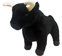 KALANKA-Wild Republic Cuddlekins Taureau Espagnol, Peluche, 30 cm, Jouet en Peluche, Remplissage en Bouteilles d'eau Recyclées Filées, Noir
