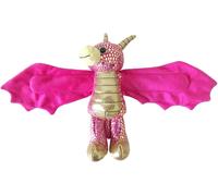 KALANKA-Wild Republic Doudou Hugger, Dragon d'or Peluche Bracelet, Cadeau de Noël pour Enfants, Peluche Mignonne, Jouet Écologique, Rembourrage Fabriqué à Partir de Bouteilles d`Eau Recyclées, 20 cm