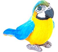 KALANKA-Wild Republic Rainforest Ara de Spix, Peluche, 11 cm, Rempli de Bouteilles d'eau recyclées, Spixs Macaw