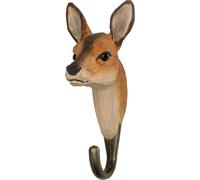 KALANKA-Wildlife Garden WG507 Crochet en Forme de cerf sculpté à la Main en Bois et métal - Collection Animaux européens