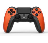 KALANKA-Wireless Controller for PS4 / PS3 / PC/Mobile - vibration, fonction de détection 6 axes, lumière LED, écran tactile, prise casque, câble de chargement inclus - Orange