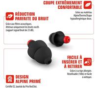 Kalanka-Worksafe Bouchons D'oreille- Protection Auditive Pour Bricolage & Travail - Bouchons D'oreille De Travail - Cordon De Sécurité - Matériel Hypoallergénique - Boules Quies Réutilisables