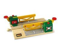 KALANKA-World - 33388 - Passage à Niveau - Accessoire pour Circuit de Train en Bois - Action de Jeu sans Pile - Jouet pour garçons et Filles à partir de 3 Ans