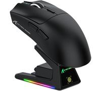 KALANKA-X1 Gaming Mouse with Touchpad RGB Charging Dock, PixArt PAW3395PRO Gaming Sensor, BT/2.4G Wireless/Wired Gaming Mouse, 40000 DPI, 53g Superlight Gamer Mice for Win11/Xbox/PS/Mac (Black)