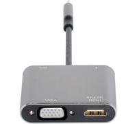 KALANKA-Xiwai Adaptateur USB-C type C vers HDMI numérique AV & VGA & USB OTG & femelle pour MacBook Pro