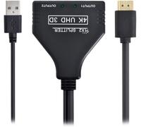 KALANKA-Xiwai Câble adaptateur répartiteur HDMI 1.3 vers double femelle avec alimentation pour ordinateur portable HDTV 1080p