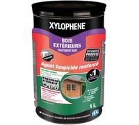 KALANKA-XYLOPHENE - Traitement Bois Extérieurs - Anti Insectes et Anti Termites - Spécial Bois Très Exposés Extérieur - Pour Bardage, Abris, Volets, Palissades - Formule Renforcée en Fongicide - 1L -