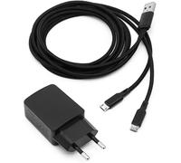 KALANKA-Y-Câble Adaptateur de Charge Chargeur USB Compatible avec Motorola Radio T62 T72 T82 Extreme T92 H2O XT185 Talkie Walkie PMPN4152AR Double Micro USB Line Connecteur PSU (Adaptateur EU)