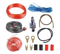 KALANKA-YeenGreen 8GA kit de Câblage Amplificateur, 15 Pcs Amplificateur Haut Parleur Voiture, Câble Alimentation Ampli Voiture, Amplificateur Audio Voiture de Voiture Câblage Ampli Voiture 1000W