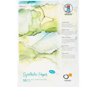 Kalanka-Yupo Lot De 10 Feuilles De Papier 192 G, Format A4, Synthétique Lisse, Déchirures Et À L'eau, Lumière Uv, Extrêmement Résistant, 100% Recyclable, Polyvalent, Blanc, Set Pièces
