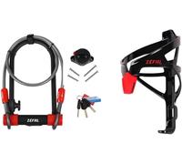 Kalanka-Zéfal K-Traz U13, Antivol En U Vélo Haute Résistance - Arceau En Acier Très Solide - Câble De 120cm Optionnel - Cadenas Pour Vélo, Vélo Électrique, Vtt, Trottinette, Scooter, Moto