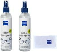 KALANKA-Zeiss Lot de 2 sprays de nettoyage pour lunettes 240 ml avec chiffon microfibre Zeiss 20 x 20 cm