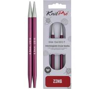 Kalanka-Zing Tricoter Circulaires Interchangeables, En Aluminium, Multicolore, 6 Mm