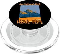 Kalanka-Zion National Park Utah Usa Montagnes Drapeau Américain Popsockets Popgrip Pour Magsafe